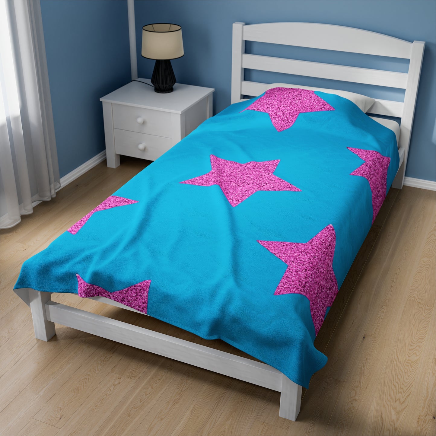 Pink Stars - Inovax Velveteen Plush Blanket