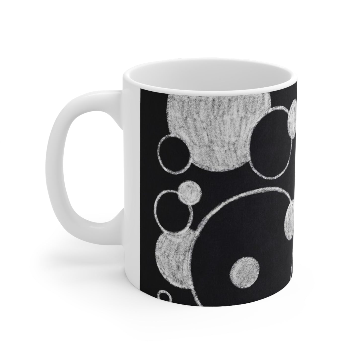 Black Dots - Inovax Ceramic Mug 11oz