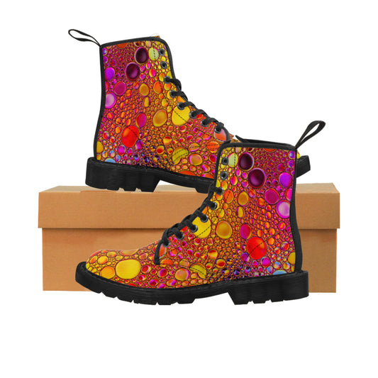 Couleurs scintillantes - Bottes en toile pour femme Inovax