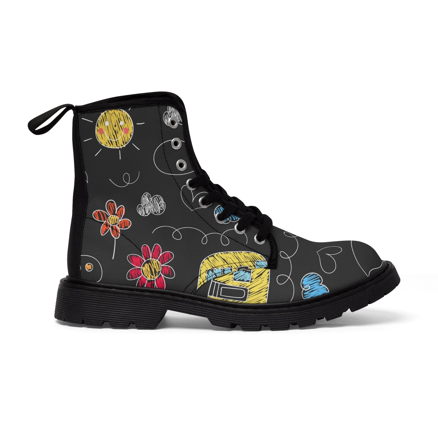 Kids Doodle Playground - Inovax Men's Canvas Boots