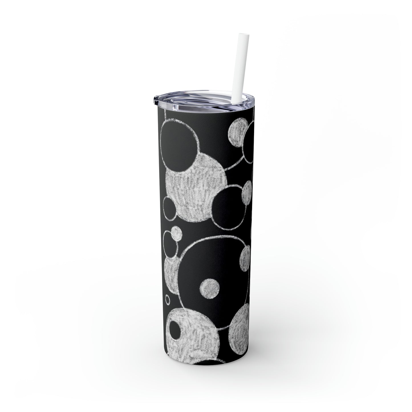 Black Dots - Vaso delgado Inovax Maars® con pajita de 20 oz