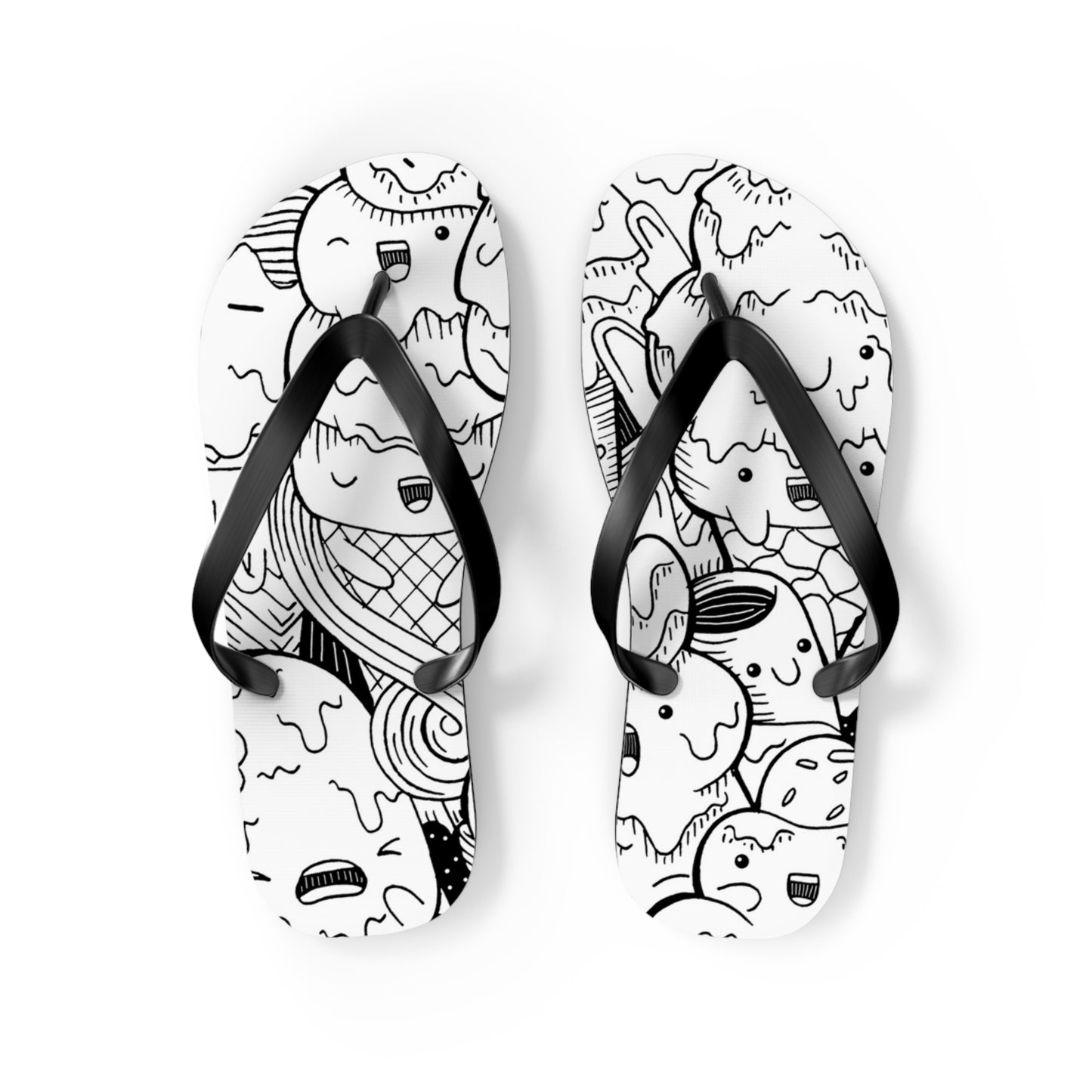 Doodle Icecream - Inovax Flip Flops