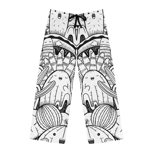 Doodle Cactus - Inovax Men's Pajama Pants