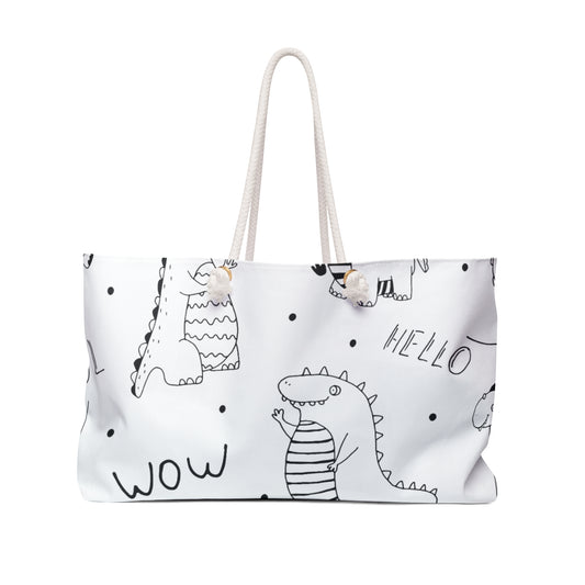 Doodle Dinosours - Bolsa de fin de semana Inovax