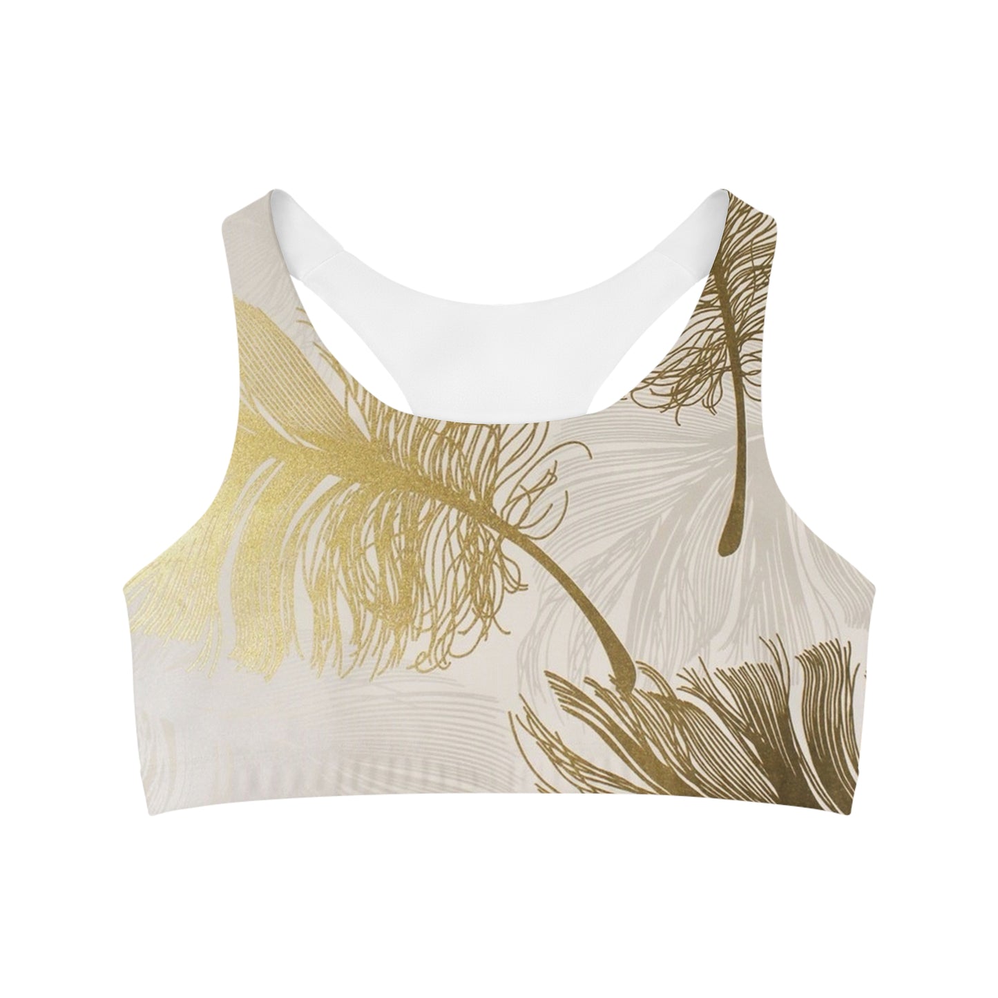 Golden Feathers - Soutien-gorge de sport sans couture Inovax