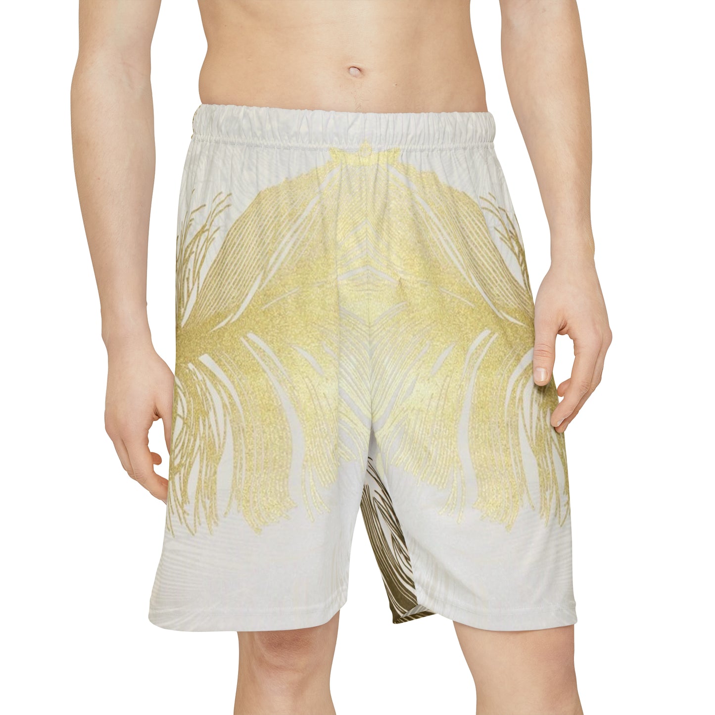 Golden Feathers - Inovax Men’s Sports Shorts