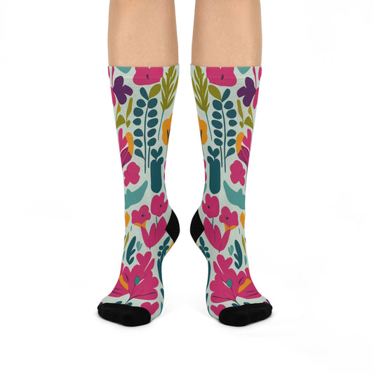 Light flowers - Inovax Cushioned Crew Socks