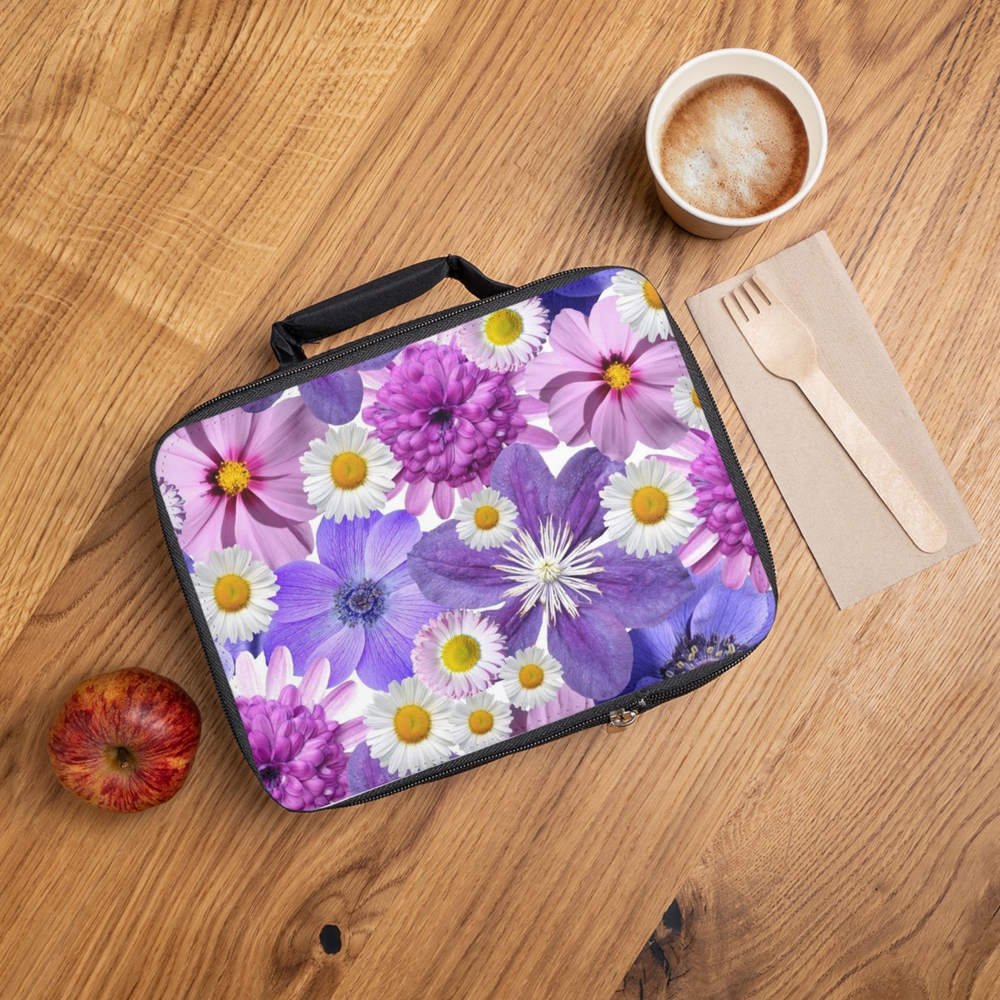 Purple Flowers - Inovax Lunch Bag