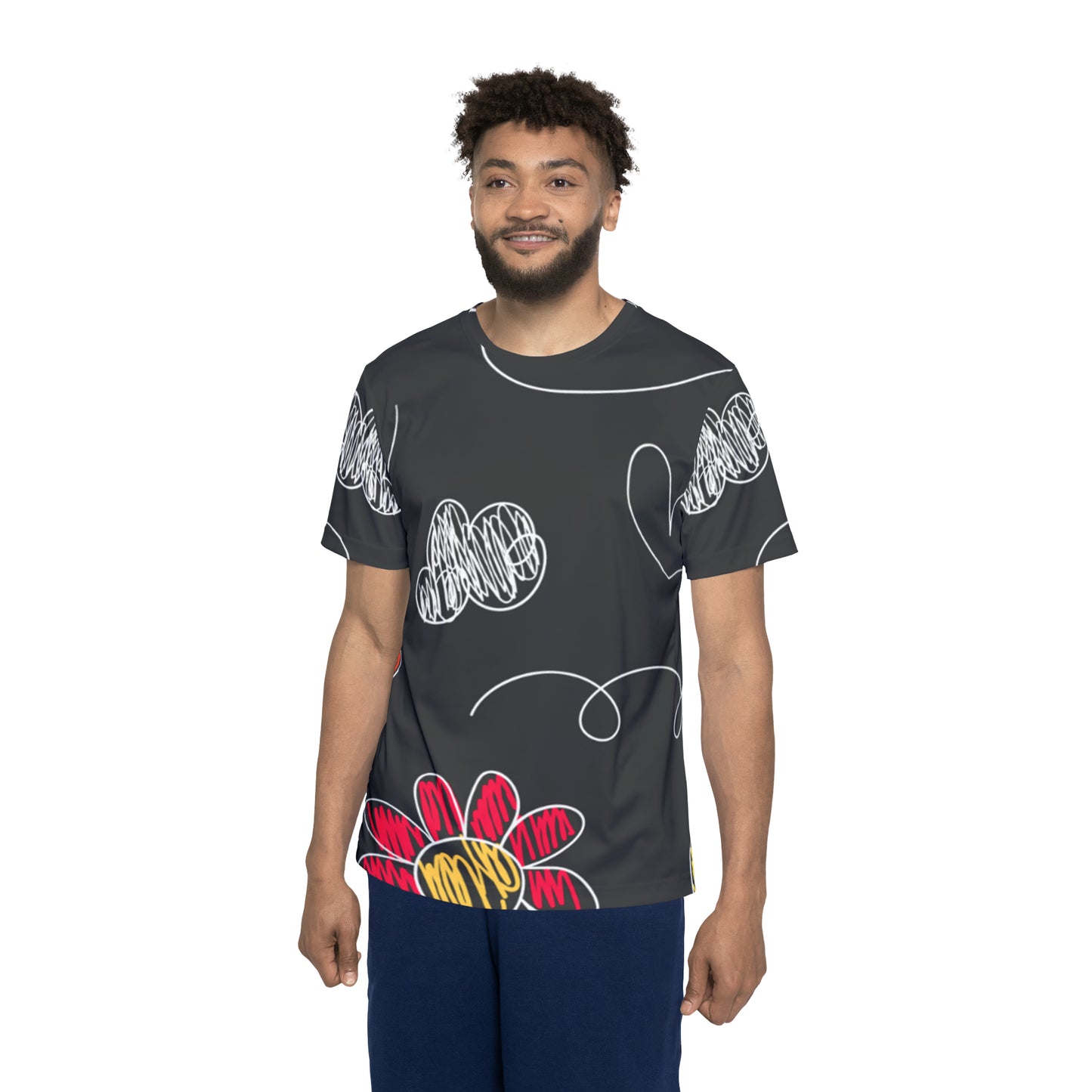 Kids Doodle Playground - Camiseta deportiva para hombre Inovax