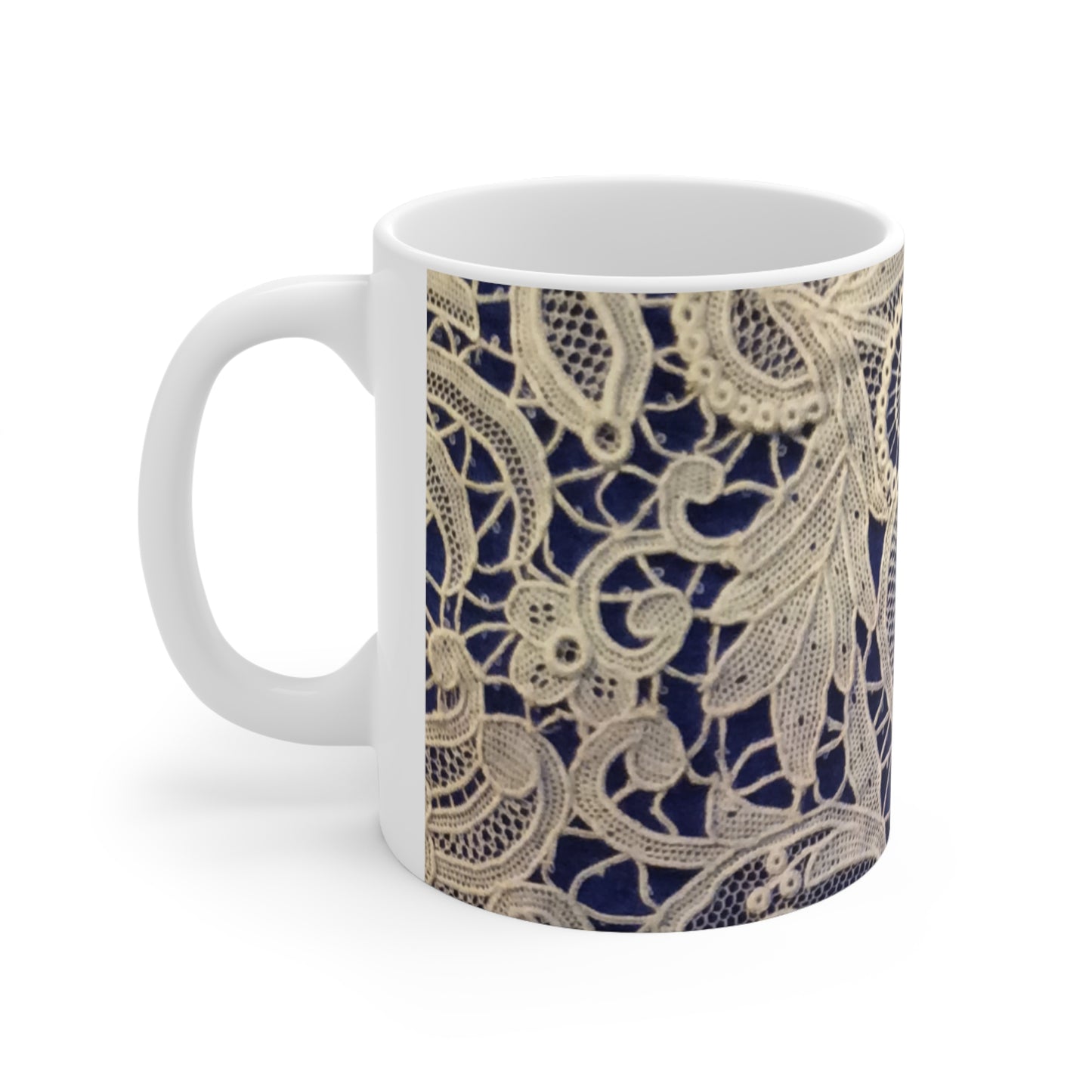 Dorado y Azul - Taza de Cerámica Inovax 11oz