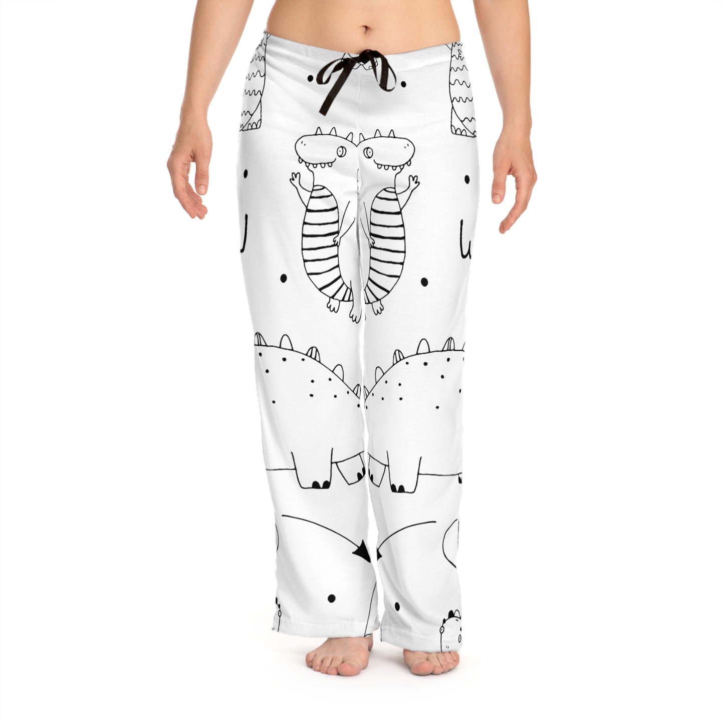 Doodle Dinosours - Pantalones de pijama para mujer Inovax