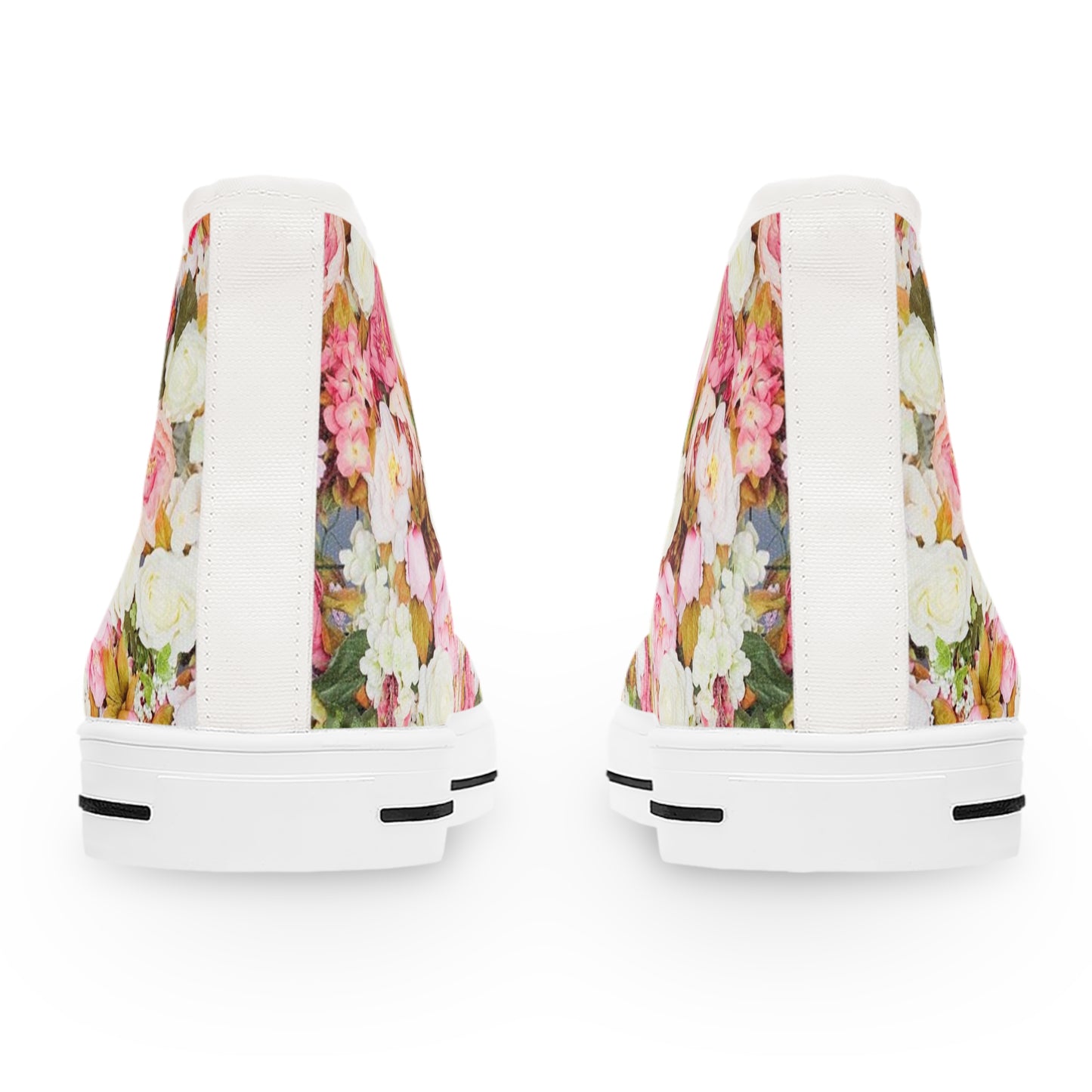 Flores rosas - Zapatillas altas Inovax para mujer