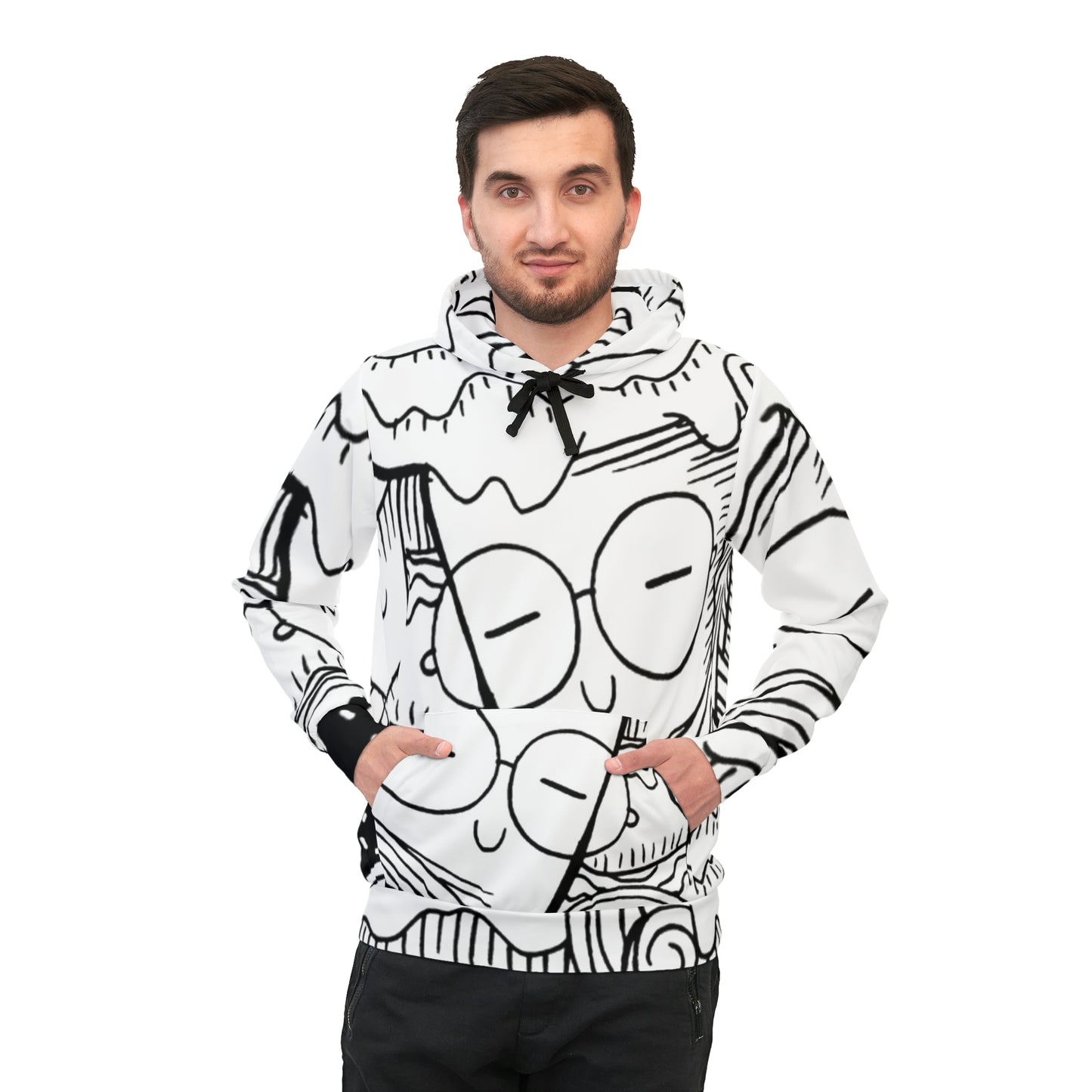 Doodle Icecream - Sudadera con capucha deportiva Inovax