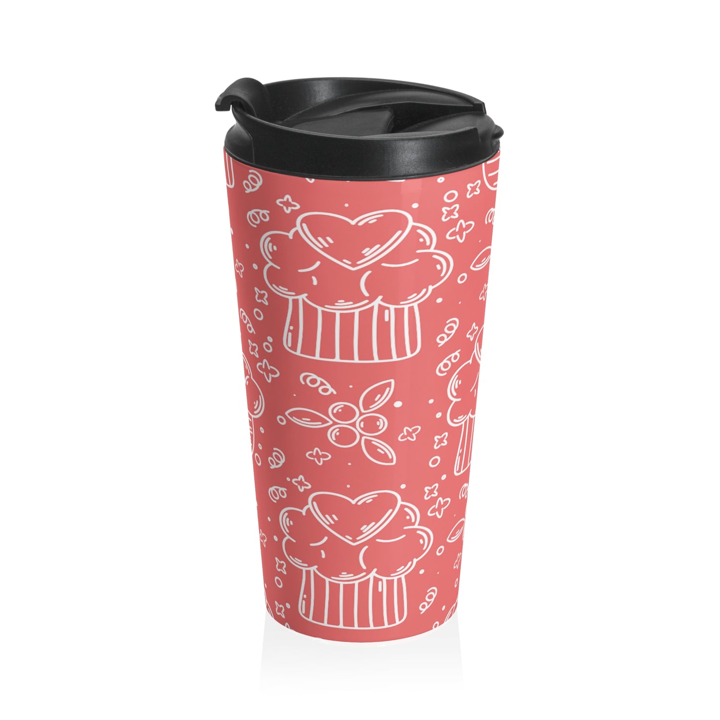 Doodle Pancake - Tasse de voyage en acier inoxydable Inovax