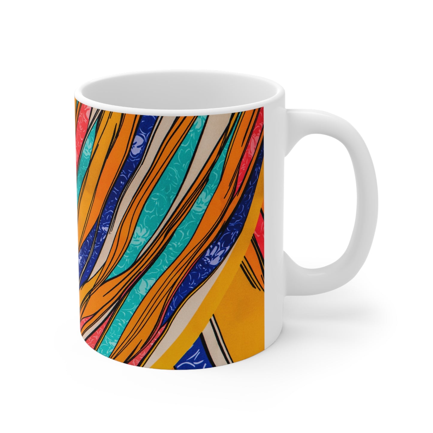 Coup de pinceau couleur - Tasse en céramique Inovax 11oz