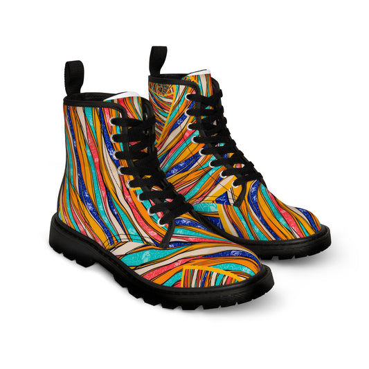 Coup de pinceau couleur - Bottes en toile Inovax pour hommes