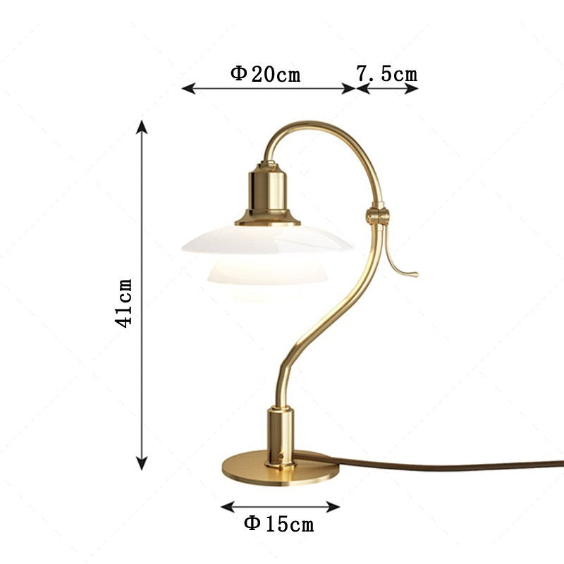 Lámpara de pie decorativa de cristal para mesita de noche de dormitorio