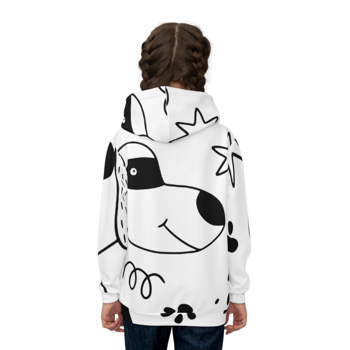 Doodle Perros y Gatos - Sudadera con capucha infantil Inovax