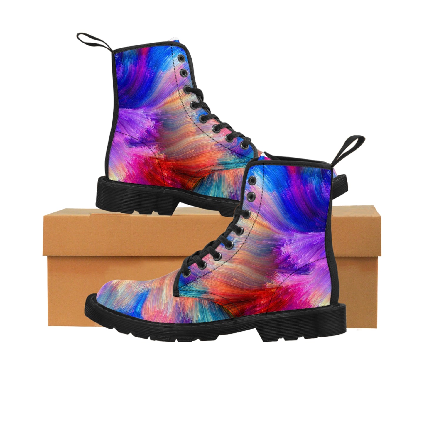 Neon Splash - Inovax Men's Canvas Boots