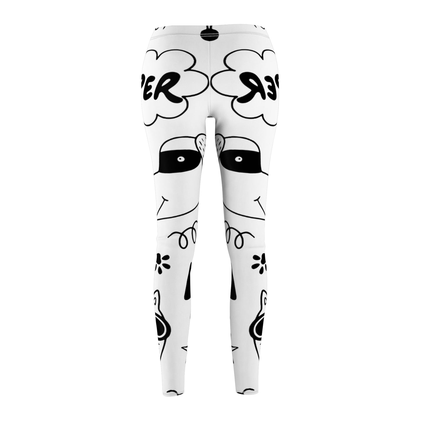 Doodle Dogs & Cats - Inovax Women's cut & sew Casual Leggings