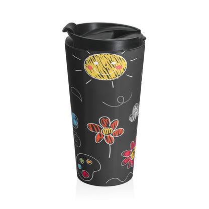 Kids Doodle Playground - Inovax Stainless Steel Travel Mug