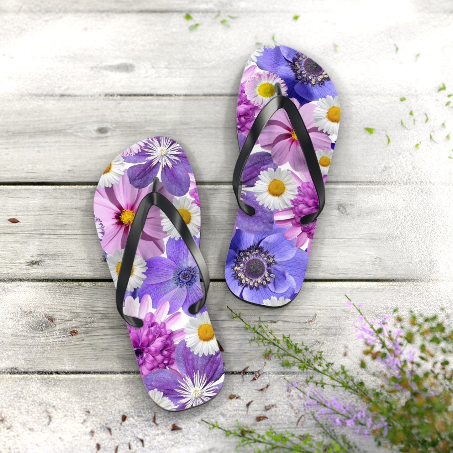 Flores Moradas - Chanclas Inovax