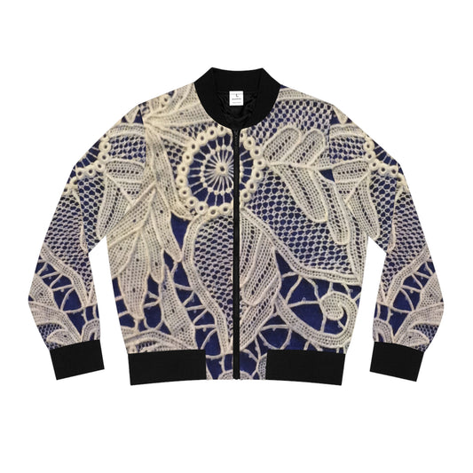 Doré et Bleu - Blouson Bomber Femme Inovax