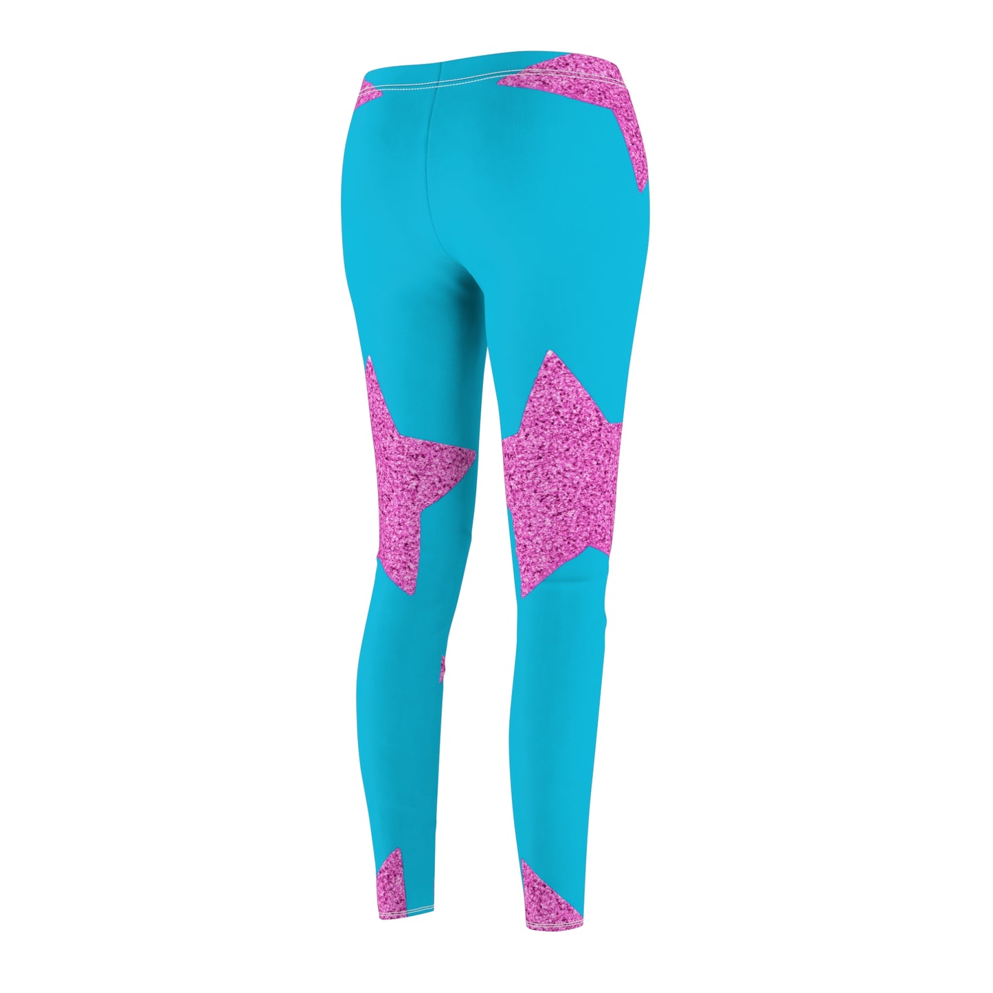 Pink Stars - Inovax Women's cut & sew Casual Leggings