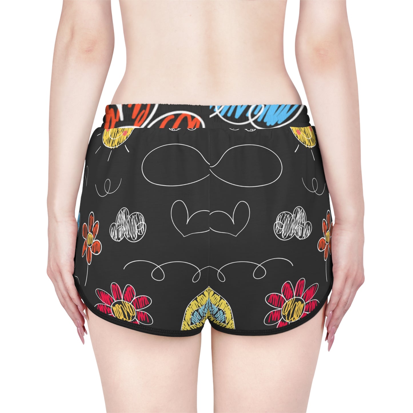 Kids Doodle Playground - Pantalones cortos relajados para mujer Inovax