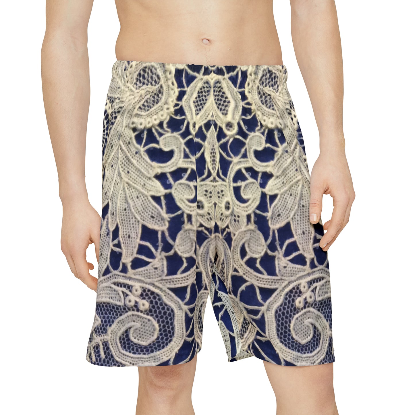 Golden and Blue - Inovax Men’s Sports Shorts