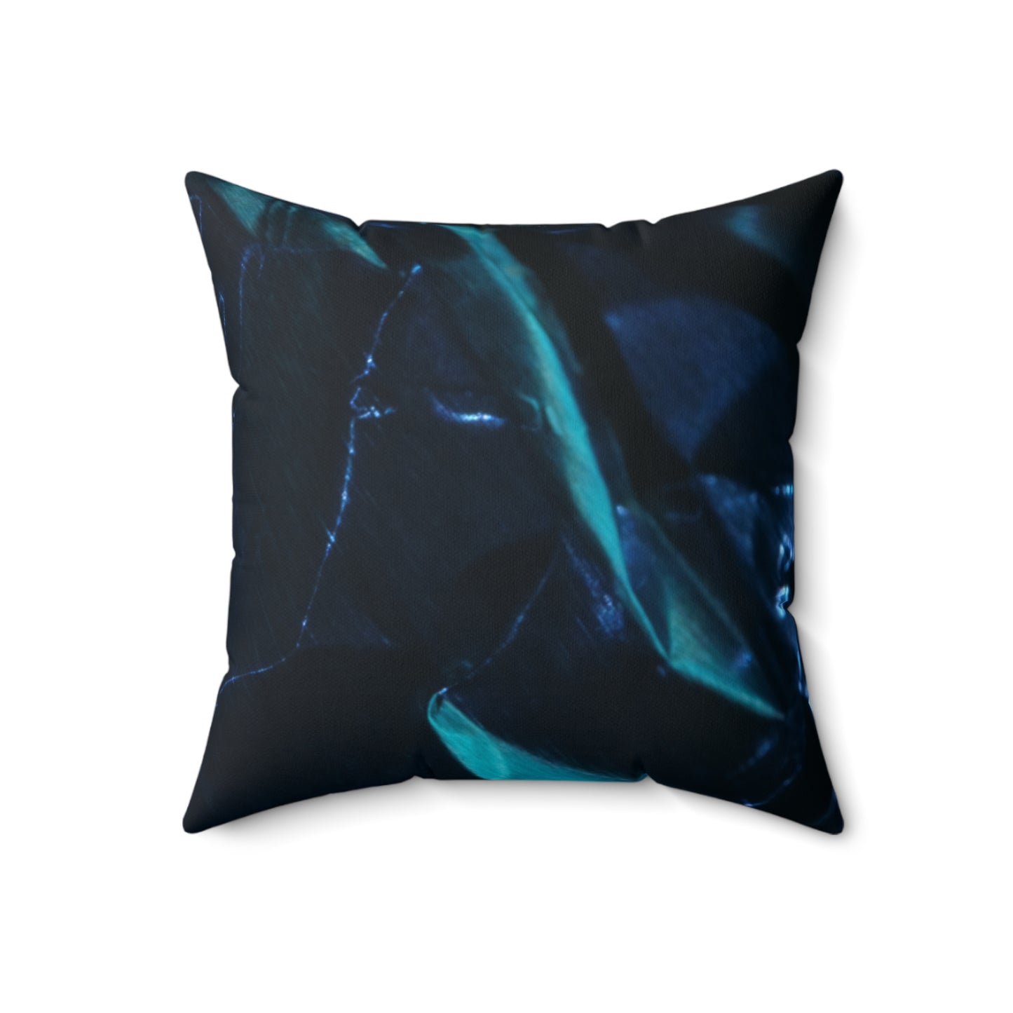 Blue Metalic - Inovax Spun Polyester Square Pillow