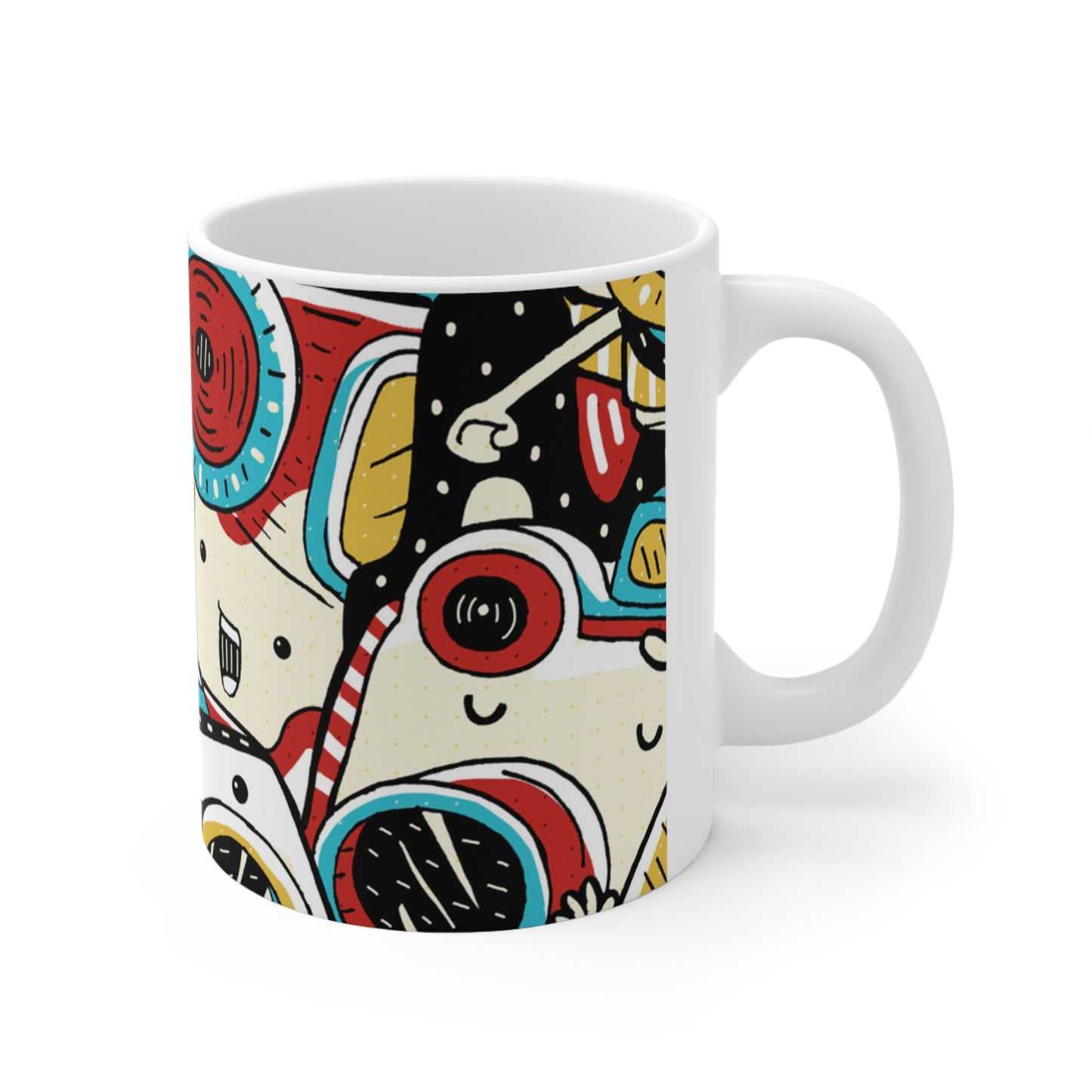 Doodle Photo Snap - Tasse en céramique Inovax 11oz