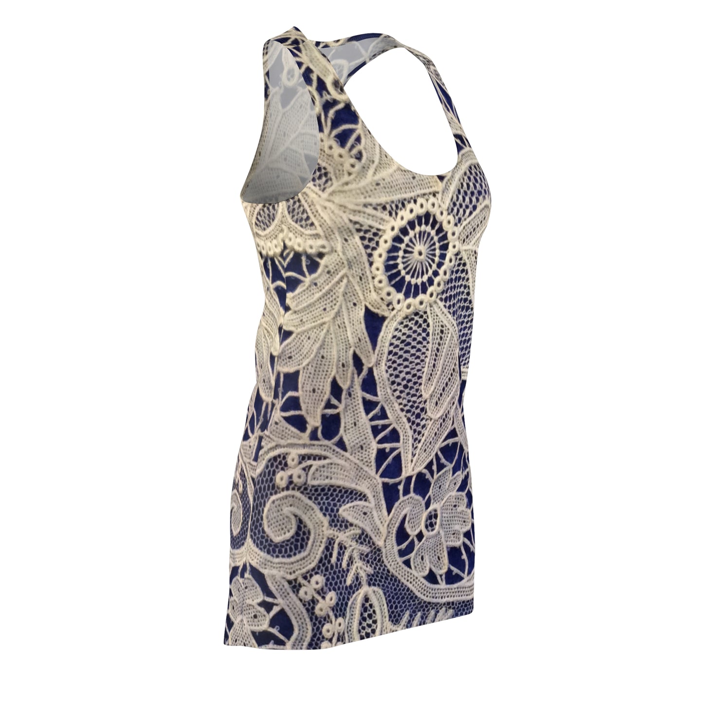 Golden and Blue - Inovax Women's Cut & Sew Racerback Dress