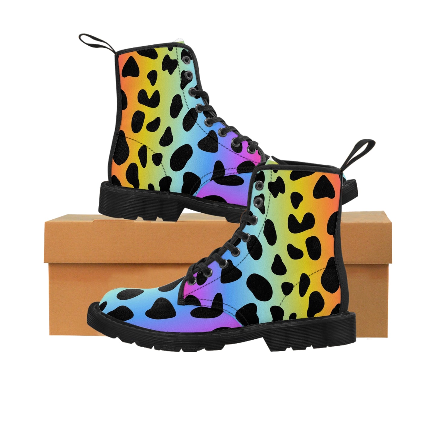 Jaguar coloré - Bottes en toile pour femme Inovax