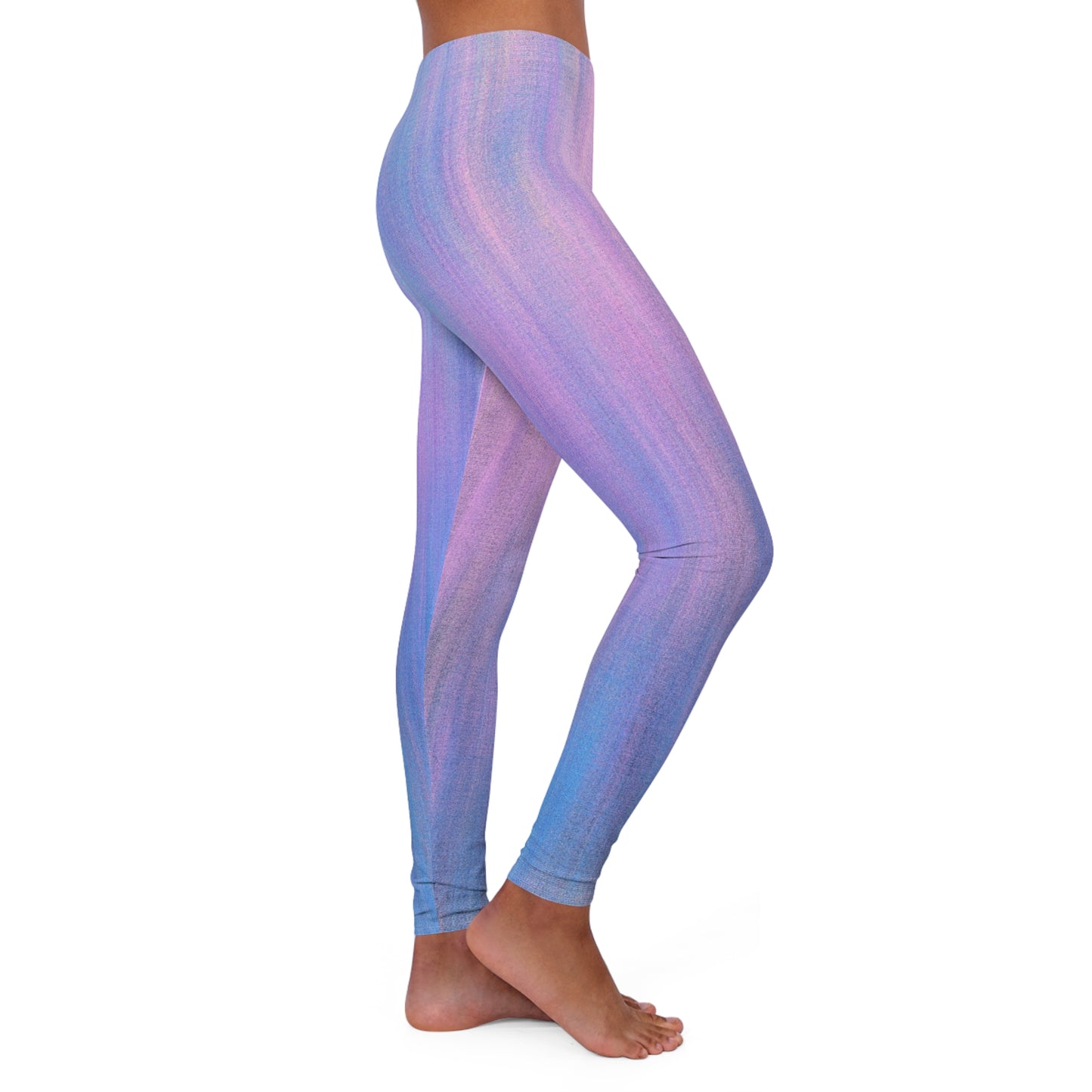 Bleu et violet métallisé - Leggings Inovax en spandex pour femmes