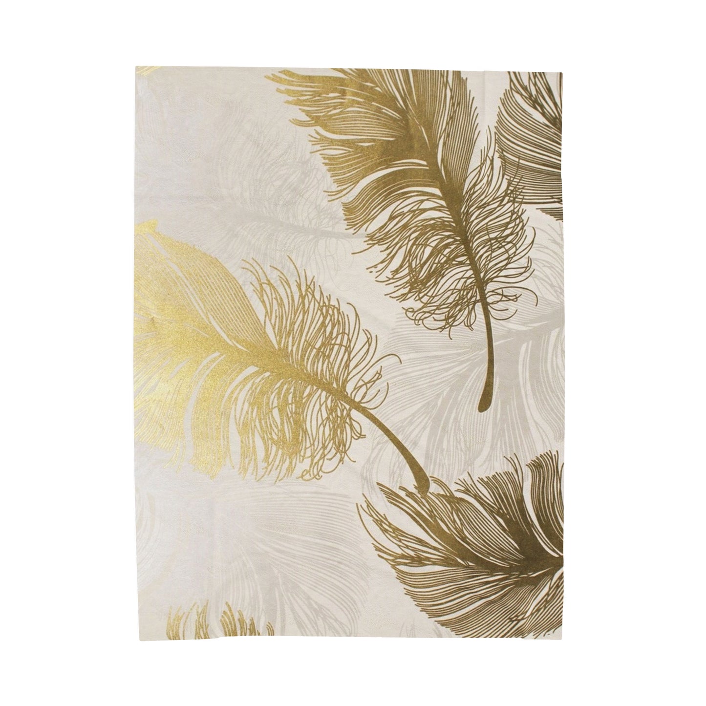 Golden Feathers - Inovax Velveteen Plush Blanket