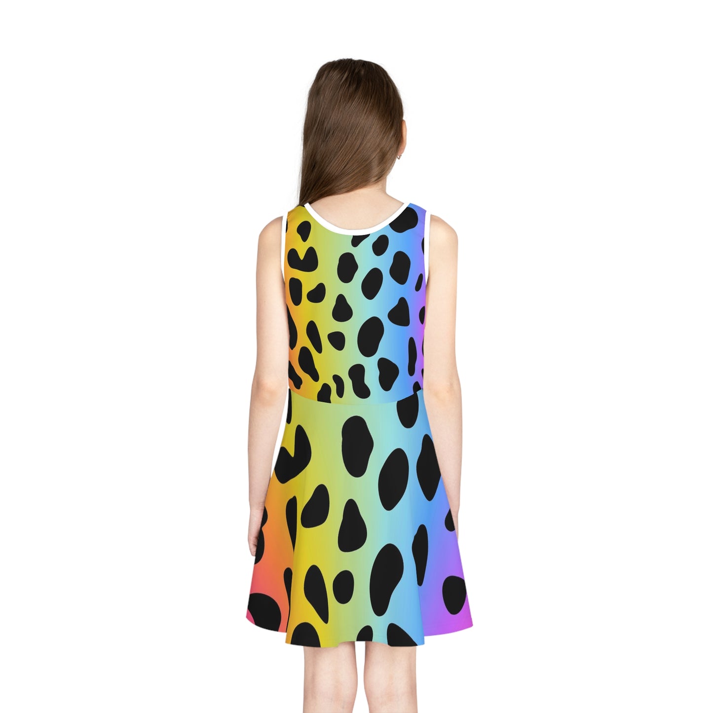 Colorful Jaguar - Inovax Girl's Sleeveless Sundress