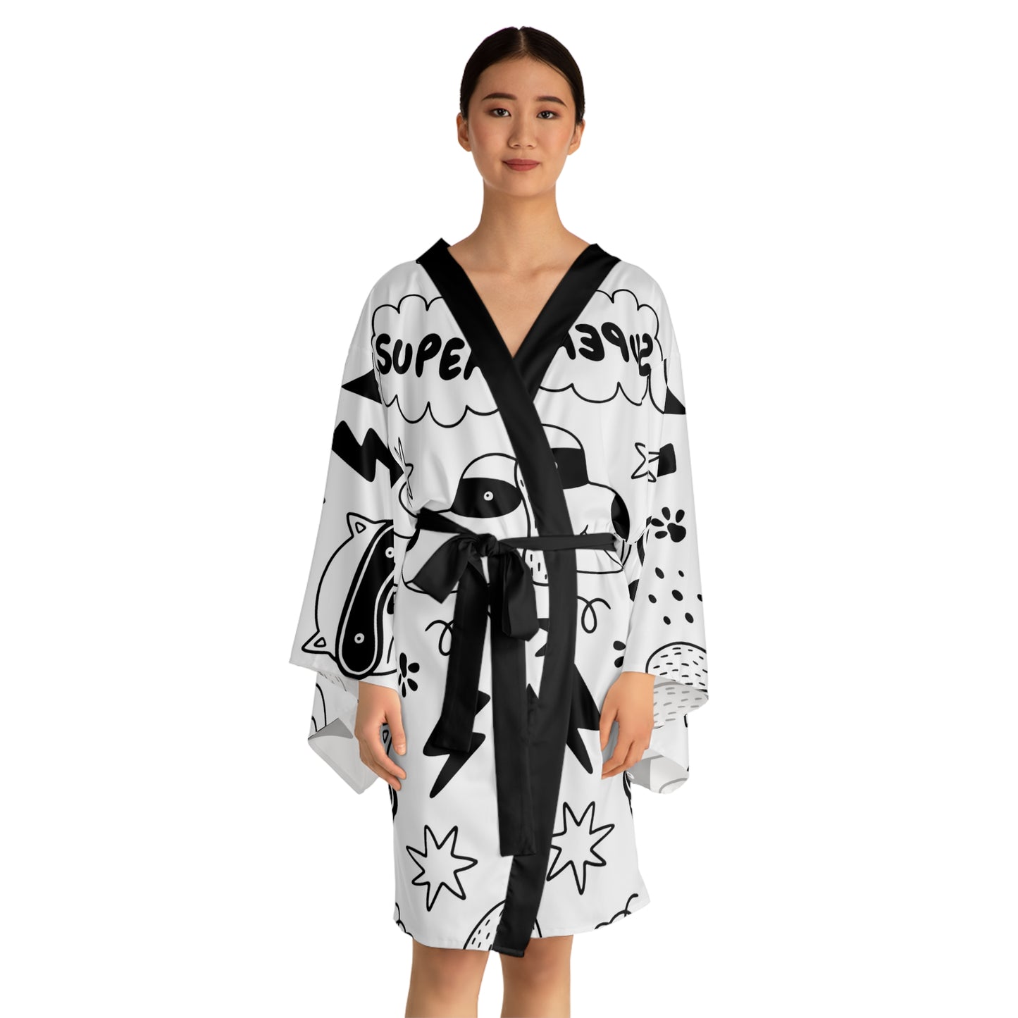 Doodle Dogs &amp; Cats - Robe kimono à manches longues Inovax