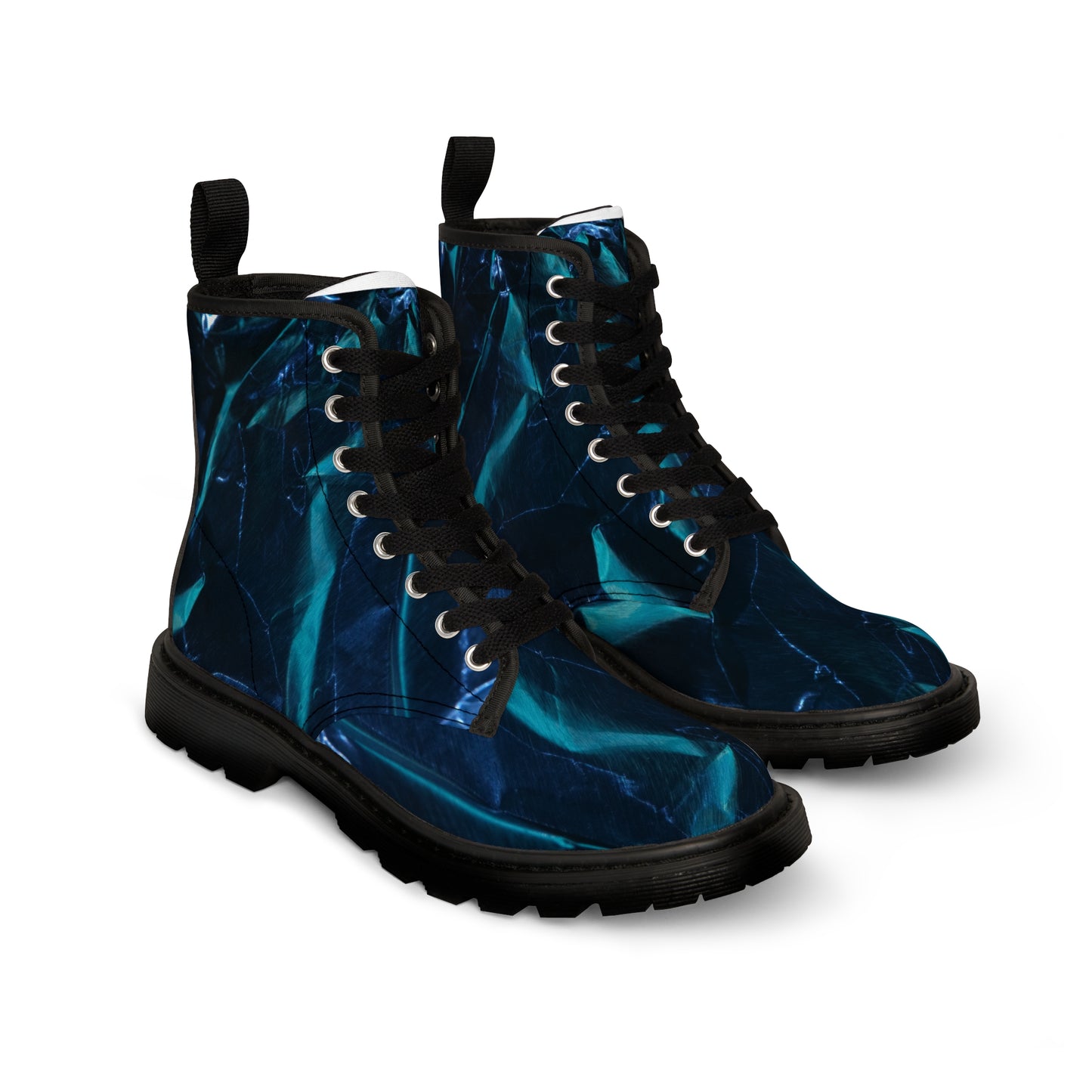 Azul Metalico - Botas de Lona Inovax Mujer