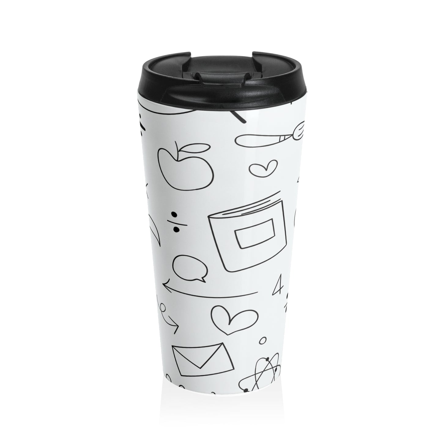 Doodle - Tasse de voyage en acier inoxydable Inovax