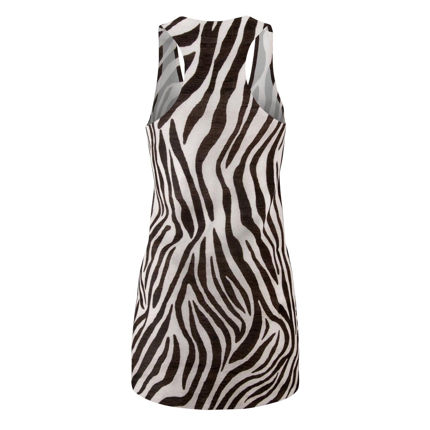 Zebra - Vestido con espalda cruzada cortado y cosido para mujer Inovax