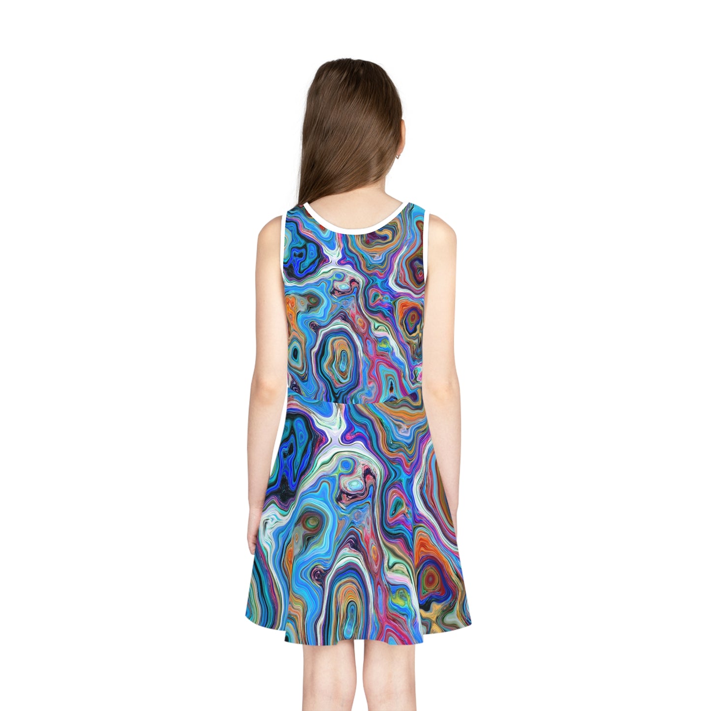 Trippy Liquid - Inovax Girl's Sleeveless Sundress