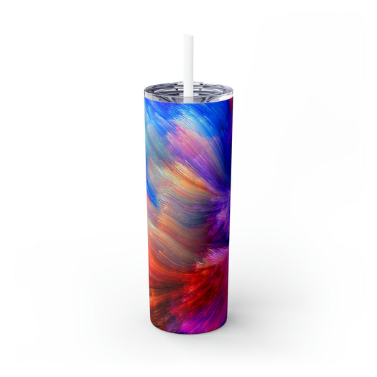 Neon Splash - Inovax Maars® Skinny Tumbler with Straw 20oz