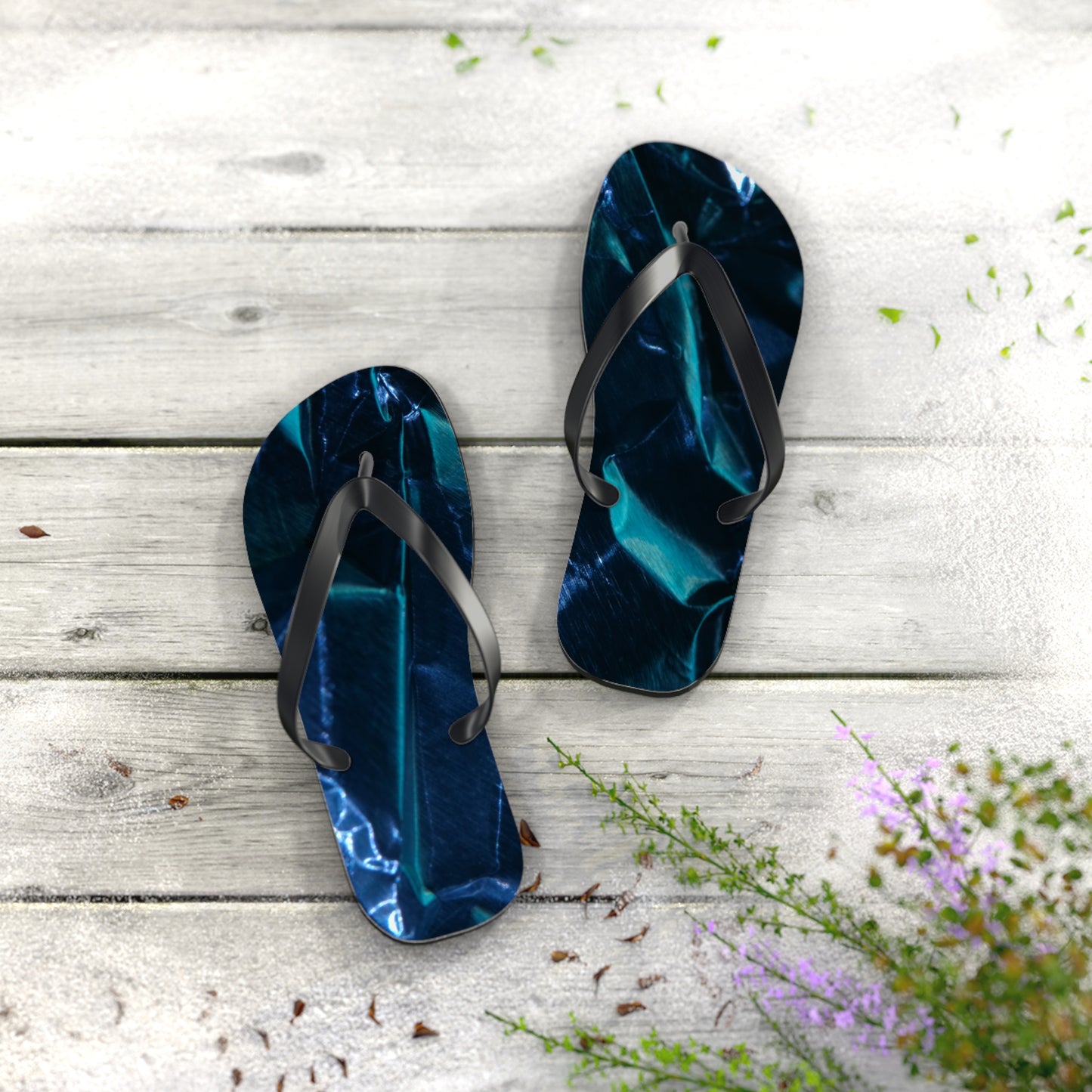 Blue Metalic - Inovax Flip Flops