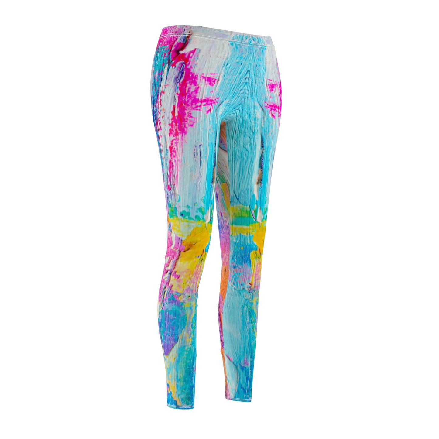 Colores pastel - Inovax Leggings casuales cortados y cosidos para mujer