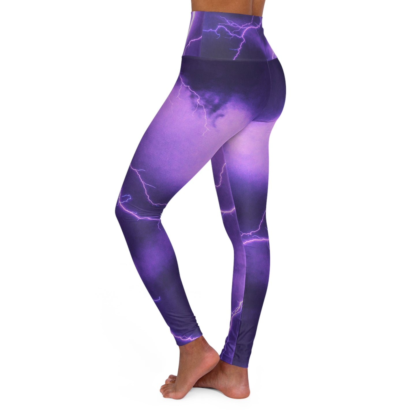 Electric Thunder - Inovax High Waisted Yoga Leggings