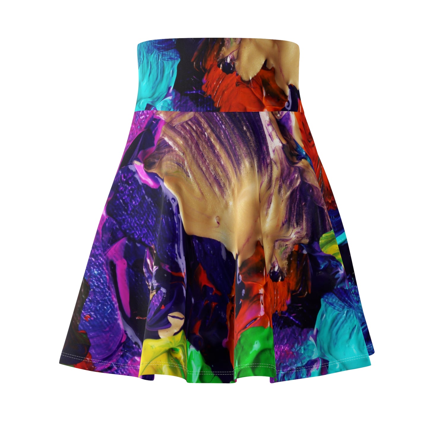 Color Paintings - Inovax Woman's Skater Skirt