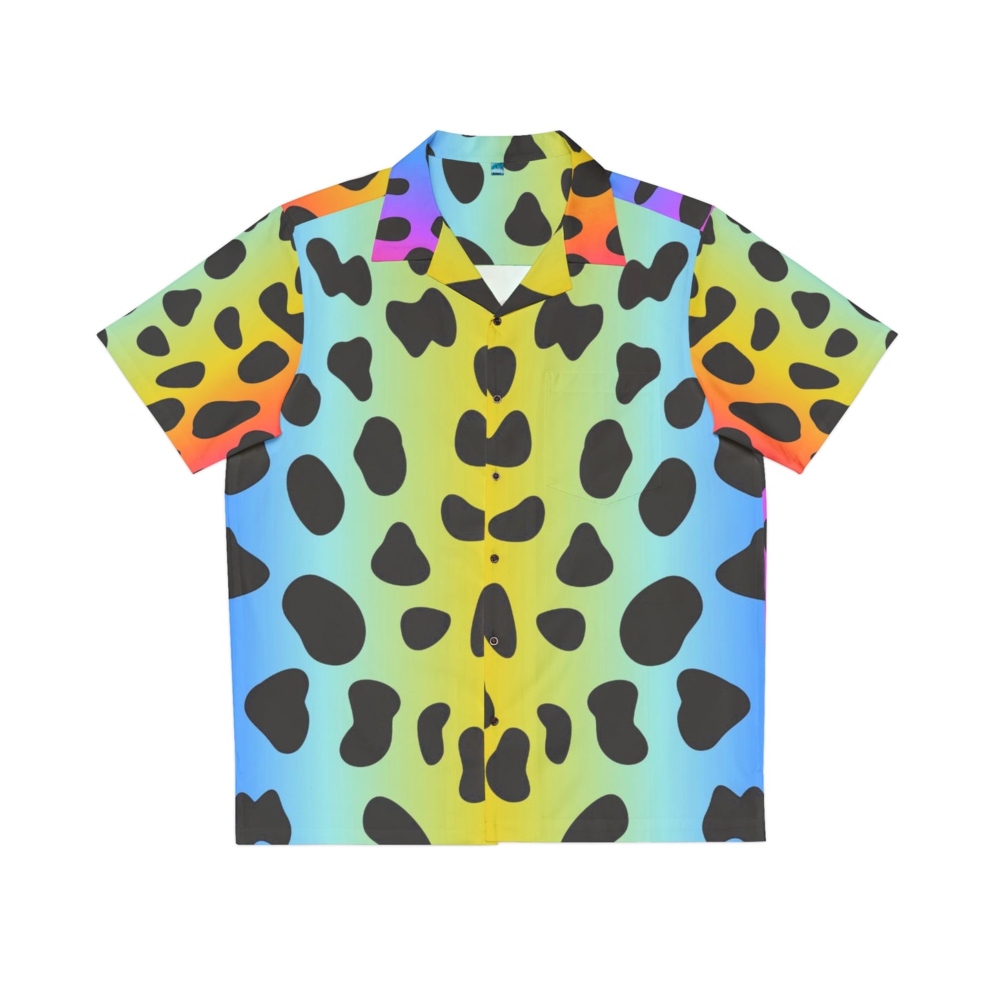 Jaguar colorido - Camisa hawaiana para hombre Inovax