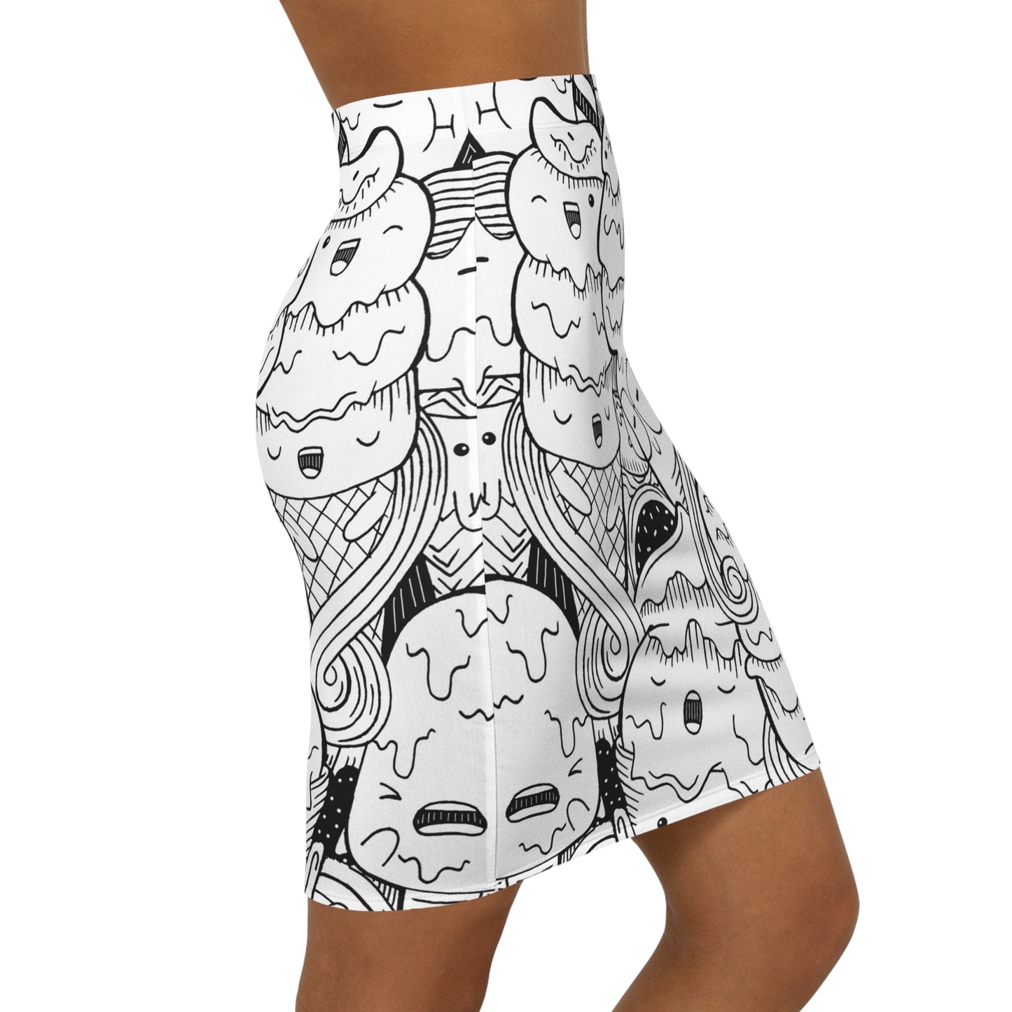 Doodle Icecream - Inovax Women's Mini Skirt