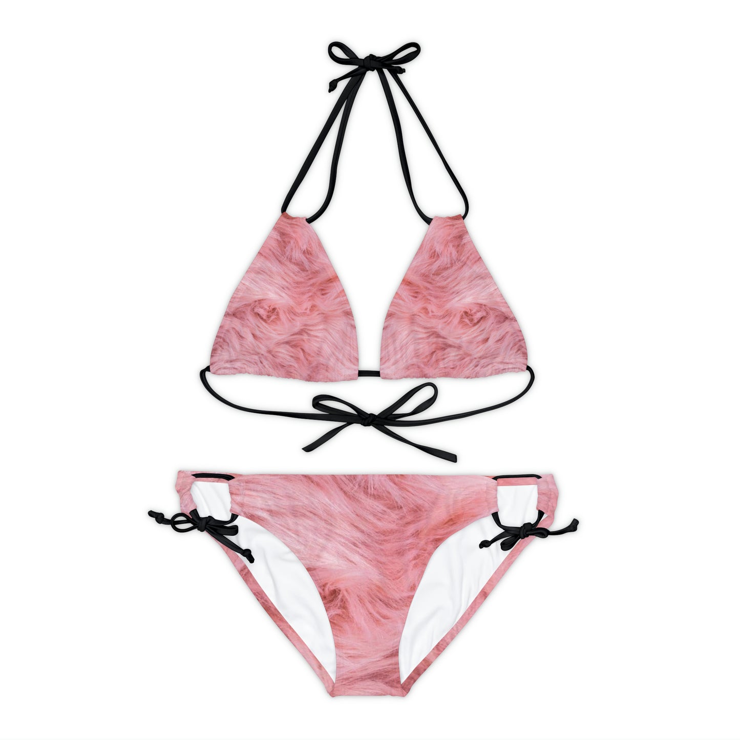 Pink Teddy - Conjunto de bikini con tiras Inovax